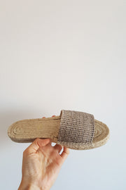 Almond Black Espadrilles