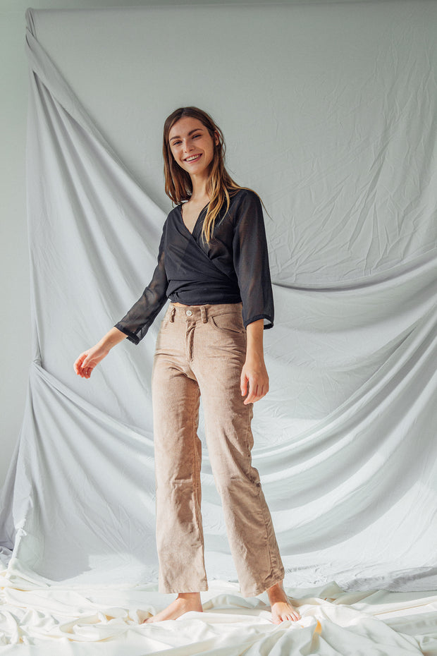 Beige Rosalie Pants