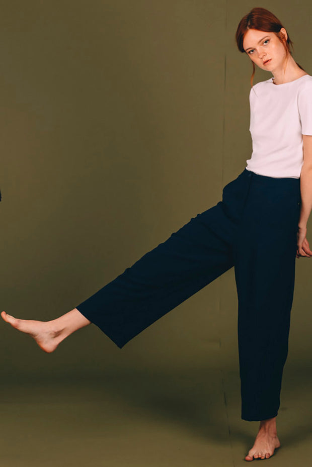 Blue Navy Ume Trousers
