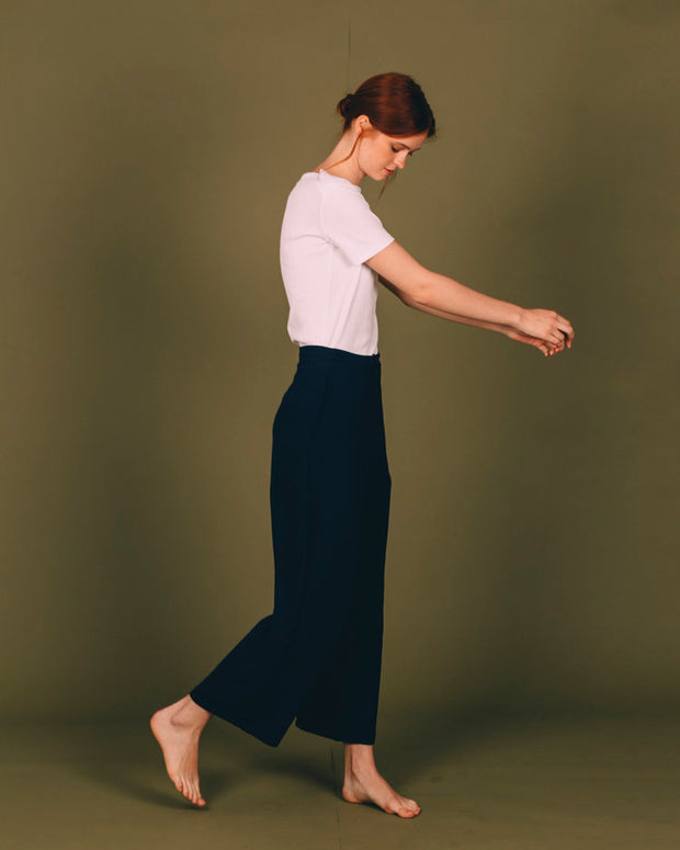 Blue Navy Ume Trousers