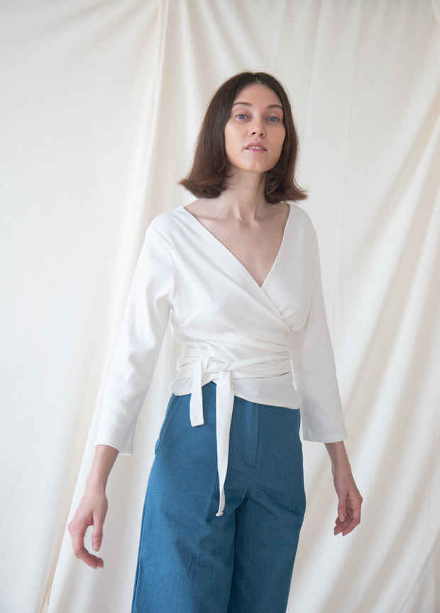 Emiko wrap blouse