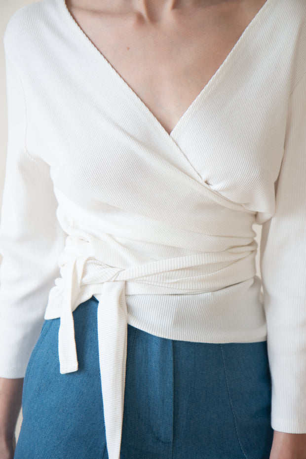 Emiko wrap blouse